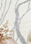 Palermo Shaggy Rug 0B483A Grey.