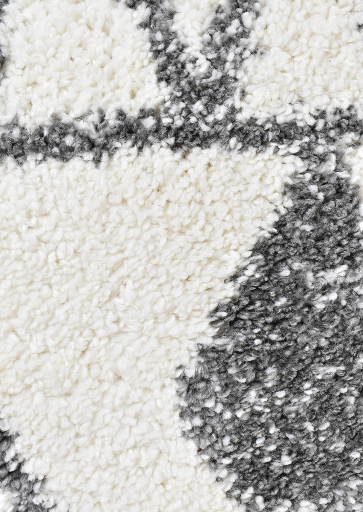 Palermo Shaggy Rug 0B586A Dark Grey.