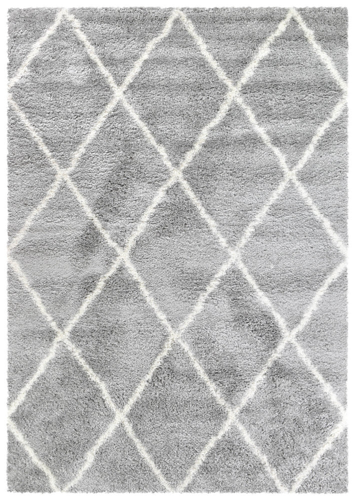 Palermo Shaggy Rug 1562A Grey.