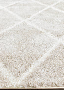 Palermo Shaggy Rug 1562A Cream Beige.