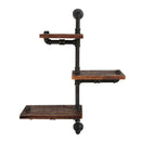 Display Shelves Bookshelf Pipe Shelf Rustic Industrial Floating Wall Shelves DIY Brackets.