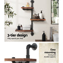 Display Shelves Bookshelf Pipe Shelf Rustic Industrial Floating Wall Shelves DIY Brackets.