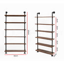 Wall Shelves Display Bookshelf Rustic Vintage DIY Pipe Shelf Brackets