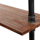 Wall Shelves Display Bookshelf Rustic Vintage DIY Pipe Shelf Brackets.