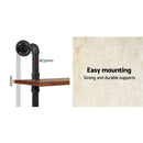 Wall Shelves Display Bookshelf Rustic Vintage DIY Pipe Shelf Brackets.