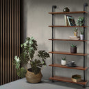 Wall Shelves Display Bookshelf Rustic Vintage DIY Pipe Shelf Brackets.