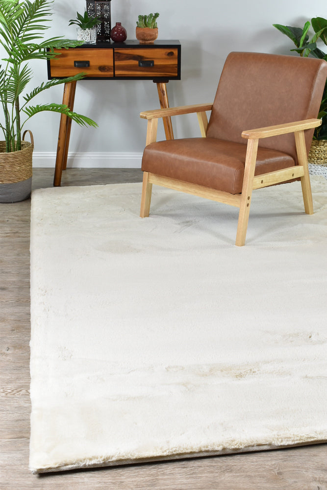 super Soft Shaggy Beige Rug.