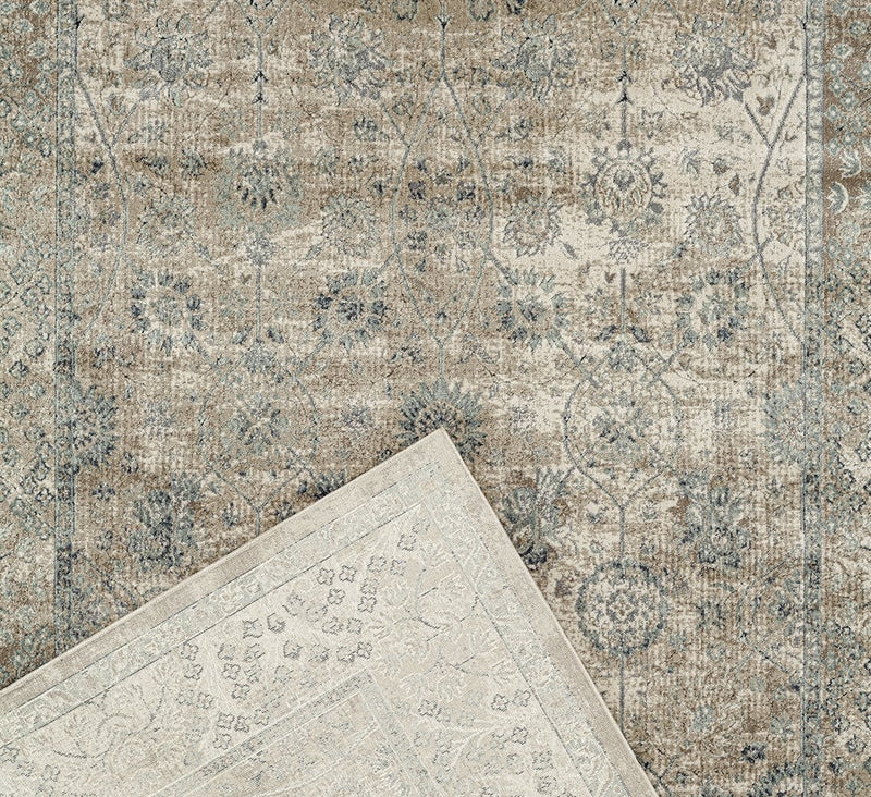 Rhode Esquire Vine Traditional Cream Rug.