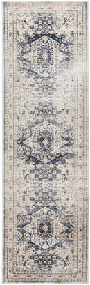 Rhode Esquire Brushed Traditional Blue Rug.