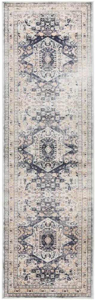 Rhode Esquire Brushed Traditional Blue Rug.