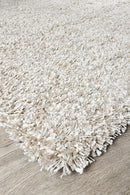 Plain Portland Shaggy Rug Beige.