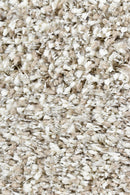 Plain Portland Shaggy Rug Beige.