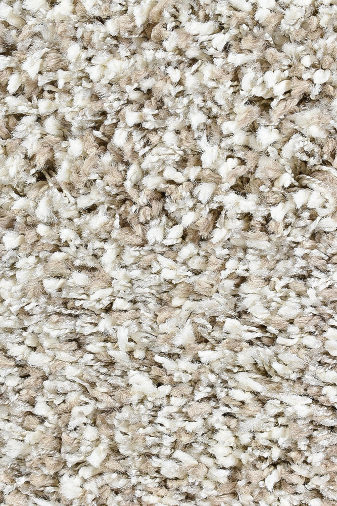 Plain Portland Shaggy Rug Beige.
