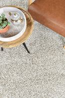 Plain Portland Shaggy Rug Beige.