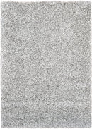 Plain Portland Shaggy Rug Grey.