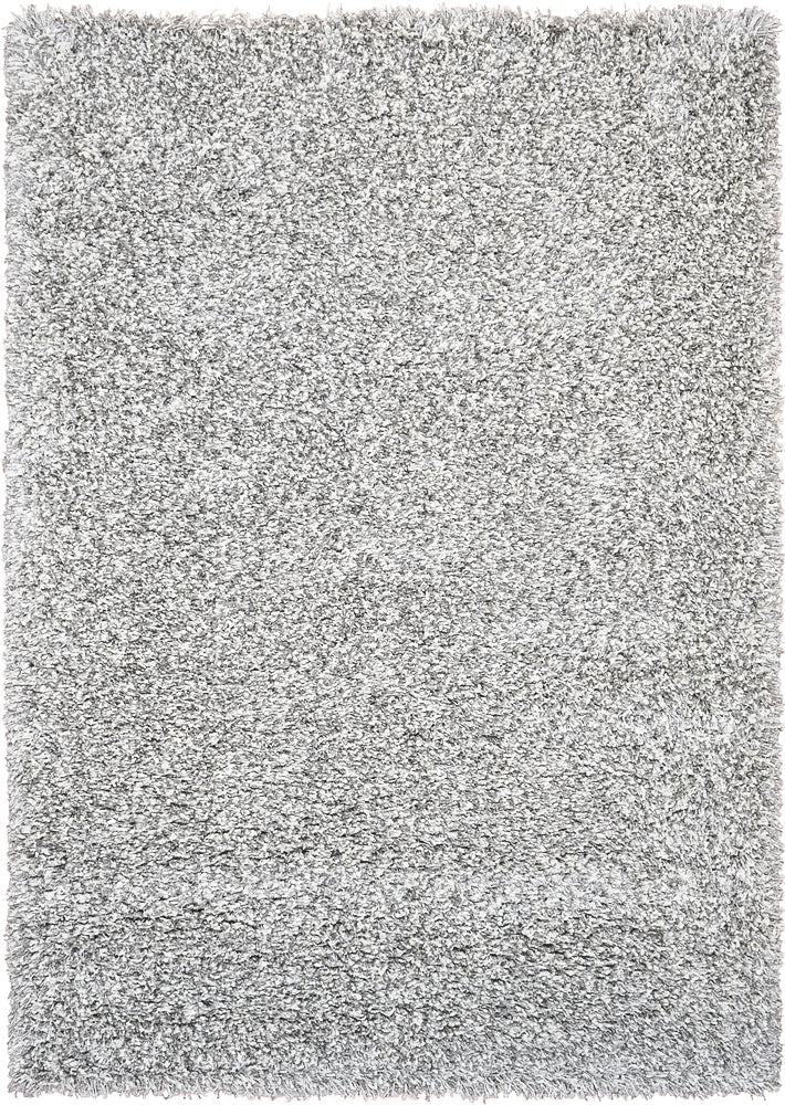 Plain Portland Shaggy Rug Grey.
