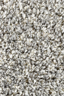 Plain Portland Shaggy Rug Grey.