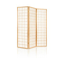 3 Panel Wooden Room Divider - Natural