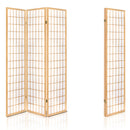 3 Panel Wooden Room Divider - Natural
