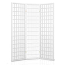 3 Panel Wooden Room Divider - White