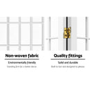 8 Panel Room Divider Privacy Screen Dividers Stand Oriental Vintage White