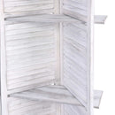 Room Divider Privacy Screen Foldable Partition Stand 4 Panel White