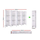Room Divider Screen 8 Panel Privacy Foldable Dividers Timber Stand Shelf