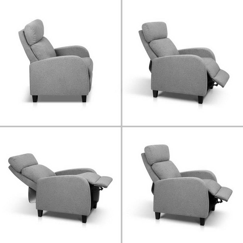 Nicky Fabric Reclining Armchair