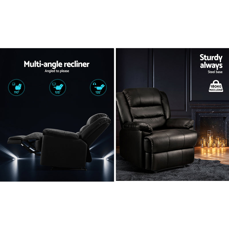Piero PU Reclining Armchair