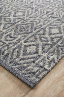 Curio Sammy Graphite Cobolt Rug.