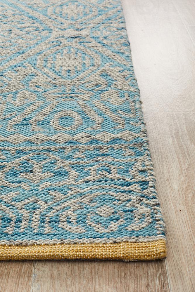 Curio Hunter Blue Grey Rug.