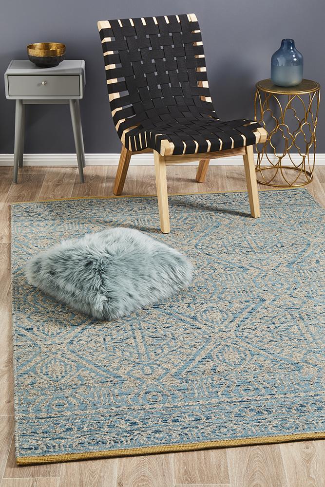 Curio Hunter Blue Grey Rug.