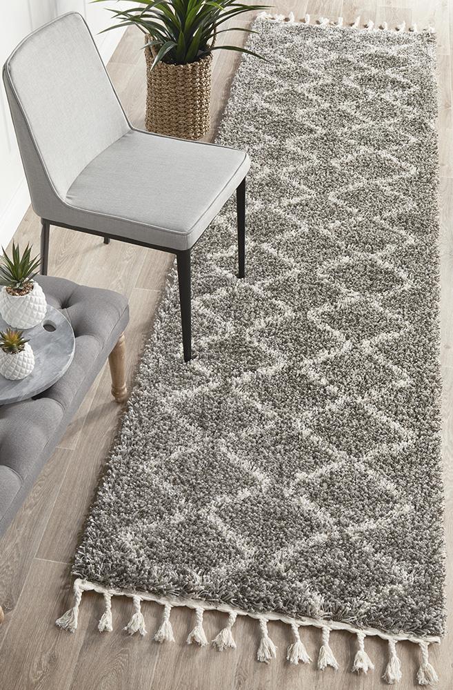 Kesar 11 Grey Runner Rug.