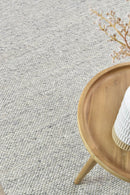 Sibley Ivory Silver Wool Rug.