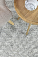 Sibley Ivory Silver Wool Rug.
