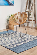 Bahari 3333 White Blue Rug.