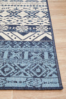 Bahari 3333 White Blue Rug.