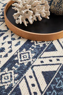 Bahari 3333 White Blue Rug.