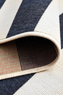 Bahari 4444 Navy White Rug.