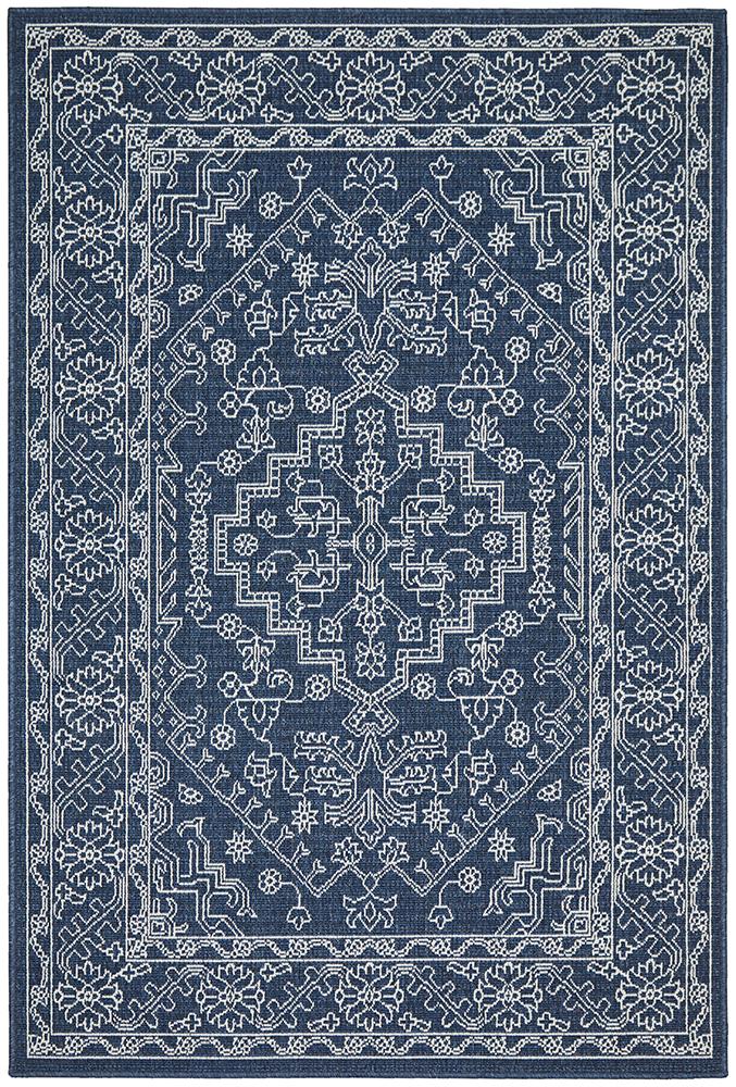 Bahari 5555 Navy Rug.