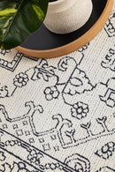 Bahari 5555 White Rug.