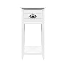 Isdes Bedside - Slim White