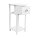 Isdes Bedside - Slim White