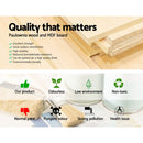 Isdes Bedside - Slim White