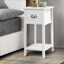 Isdes Bedside - Slim White