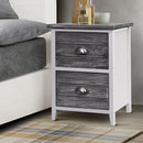 Isdes Bedside Pair (Set of 2) - Grey