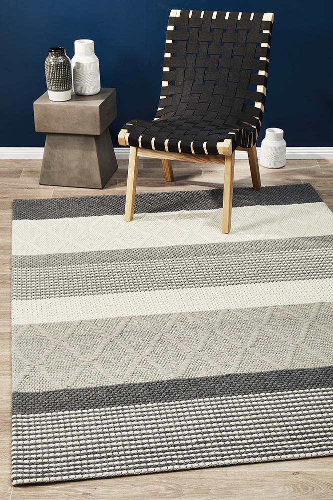 Studio Karlsson Wool Hatch Textured Rug.