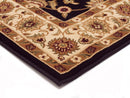 Tuggerah Classic Runner Black with Ivory Border Runner Rug.