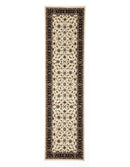 Tuggerah Collection Classic Rug Ivory with Black Border.