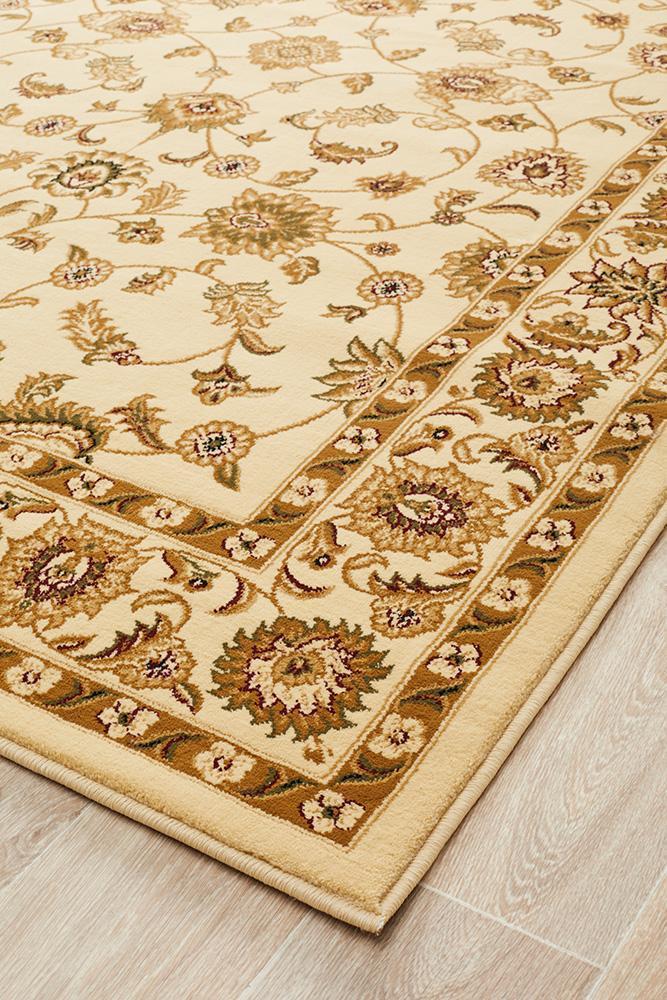 Tuggerah Collection Classic Rug Ivory with Ivory Border.